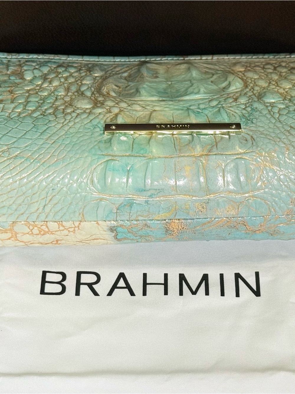 Brahmin Kayla Serendipity Melbourne Leather Wristlet - Picture 6 of 8